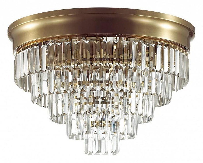 Люстра Lumion ZAHA 5257/8C цвет плафона/подвески Прозрачный, цвет арматуры Латунь
