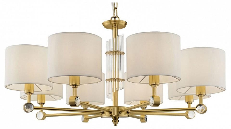 Люстра Maytoni Alloro MOD088PL-08BS цвет плафона/подвески Белый, цвет арматуры Латунь