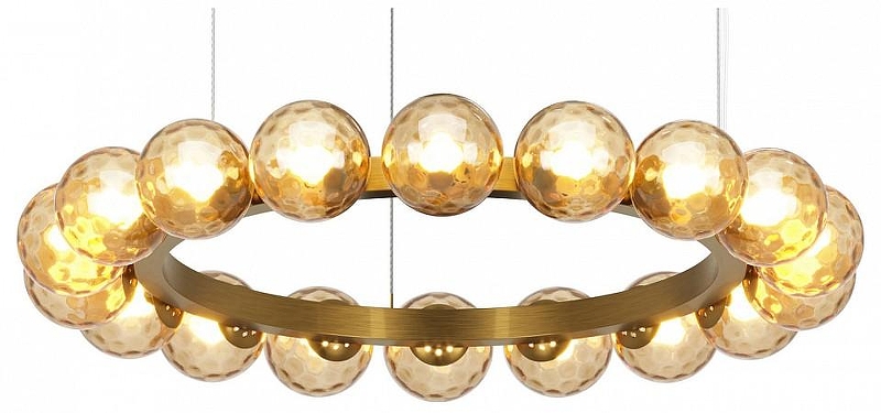 Люстра Maytoni Ambre MOD331PL-L32BS3K цвет плафона/подвески Оранжевый, цвет арматуры Латунь