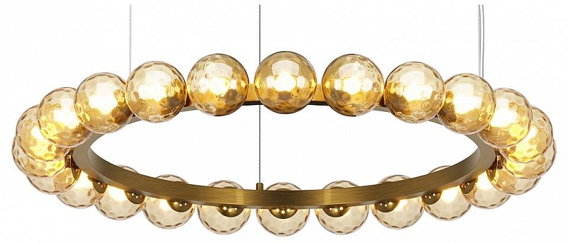 Люстра Maytoni Ambre MOD331PL-L42BS3K цвет плафона/подвески Оранжевый, цвет арматуры Латунь