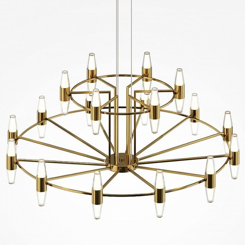 Люстра Maytoni Arana MOD401PL-L108BS3K цвет плафона/подвески Белый, Прозрачный, цвет арматуры Латунь