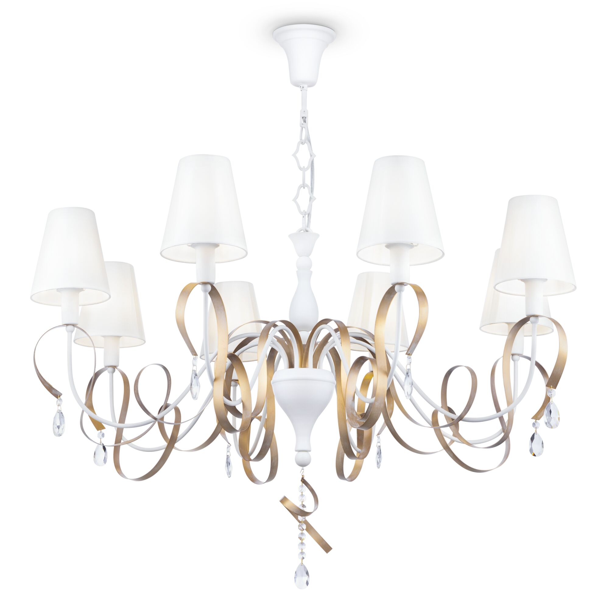 Люстра Maytoni ARM010-08-W Белый с Золотом 8хE14х40W