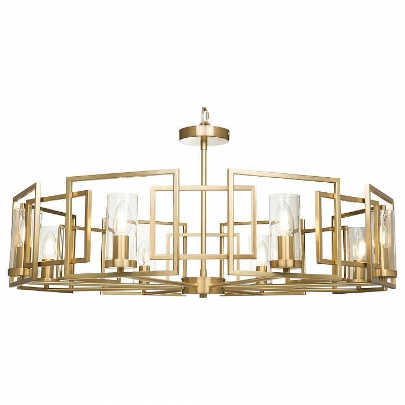 Люстра Maytoni Bow1 H009PL-08G цвет плафона/подвески Прозрачный, цвет арматуры Золото