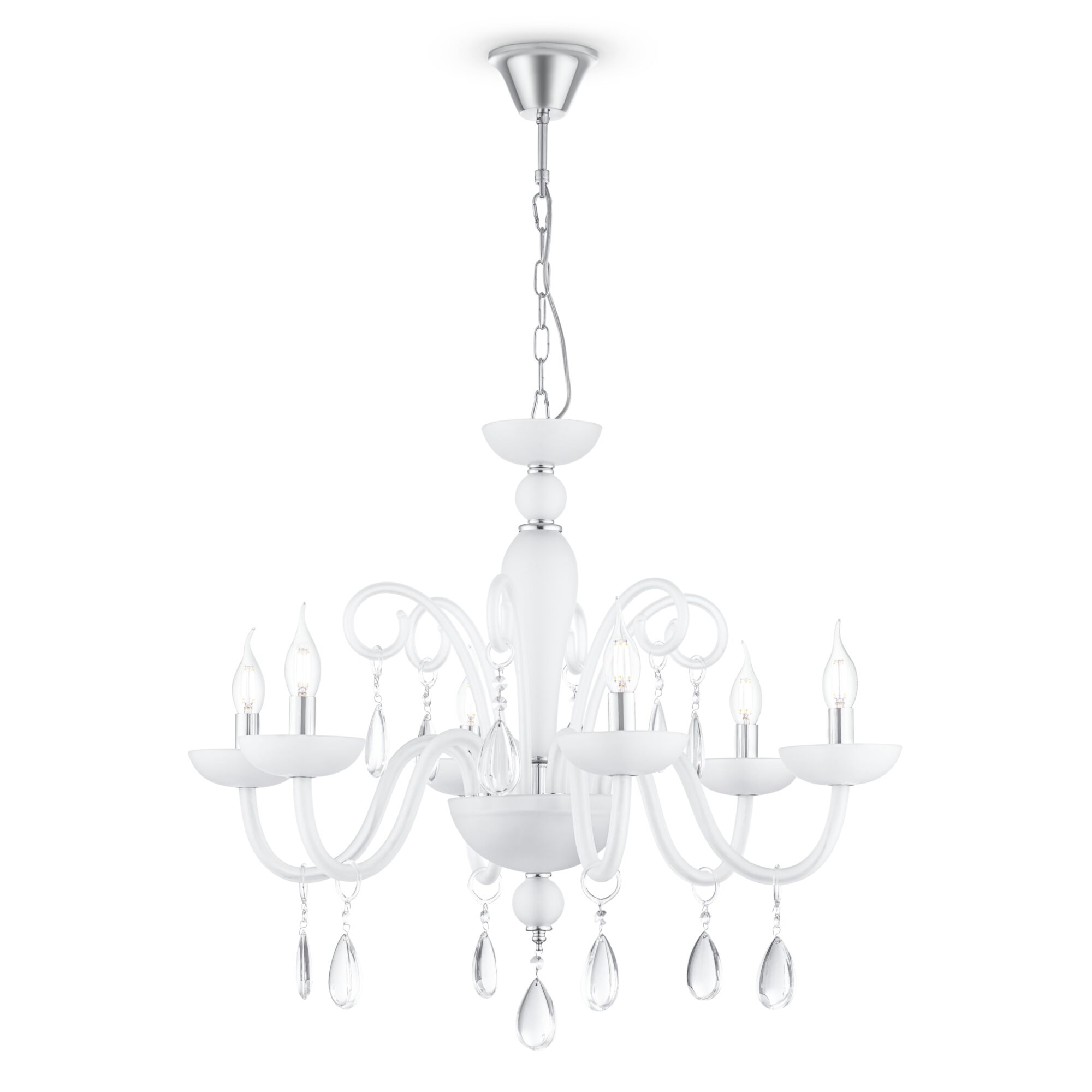 Люстра Maytoni DIA011PL-06W Матовый Белый 6хE14х40W