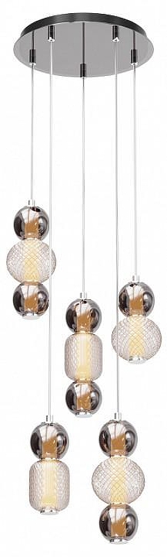 Люстра Maytoni Drop MOD273PL-L80CH3K цвет плафона/подвески Прозрачный, Серый, цвет арматуры Хром