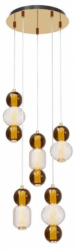 Люстра Maytoni Drop MOD273PL-L80G3K цвет плафона/подвески Золото, Прозрачный, цвет арматуры Золото