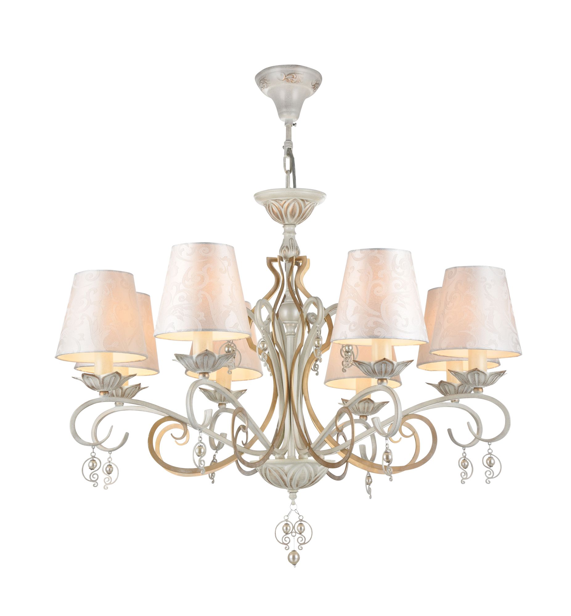 Люстра Maytoni Elegant ARM004-06-W 6хE14х40W Белый с Золотом