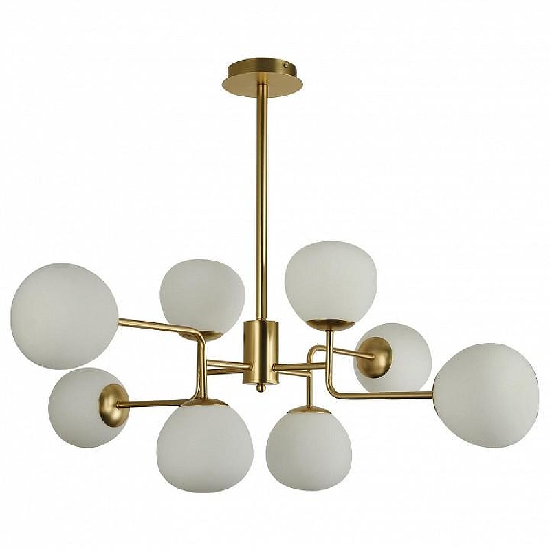 Люстра Maytoni Er1ch MOD221-PL-08-G цвет плафона/подвески Белый, цвет арматуры Золото
