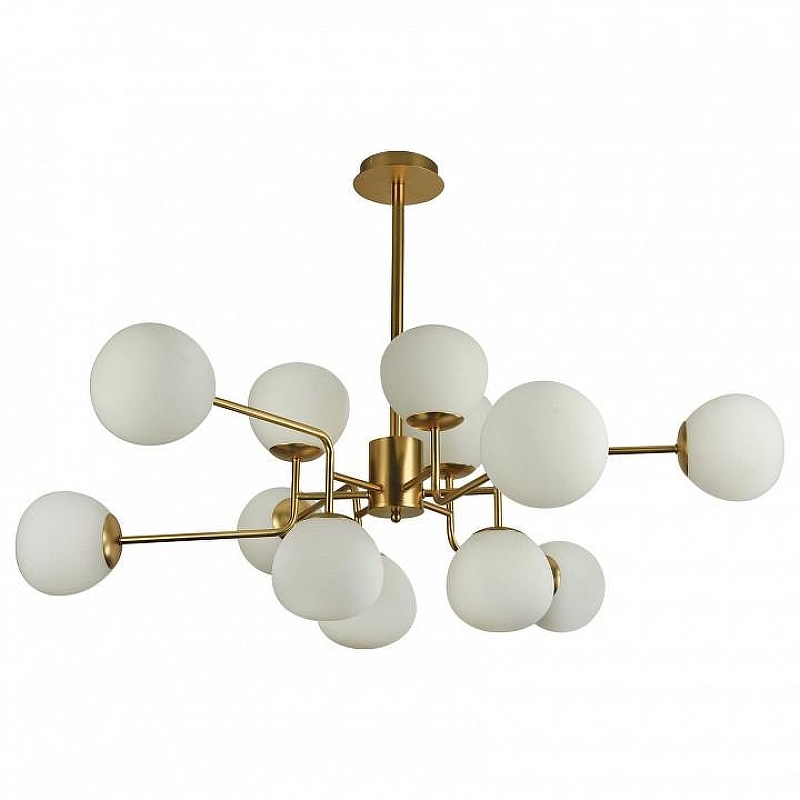 Люстра Maytoni Er1ch MOD221-PL-12-G цвет плафона/подвески Белый, цвет арматуры Золото