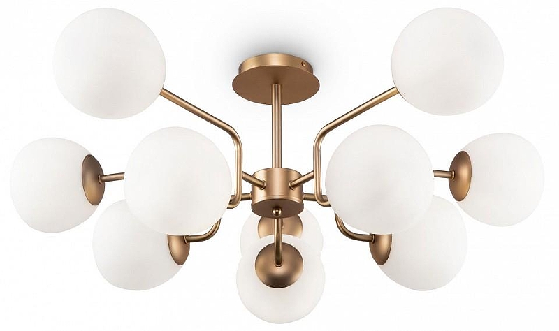 Люстра Maytoni Er1ch MOD221PL-10G цвет плафона/подвески Белый, цвет арматуры Золото