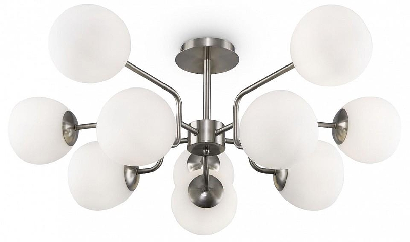 Люстра Maytoni Er1ch MOD221PL-10N цвет плафона/подвески Белый, цвет арматуры Никель