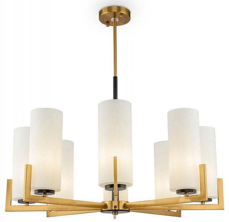Люстра Maytoni Fortano MOD089PL-08BS цвет плафона/подвески Белый, цвет арматуры Латунь