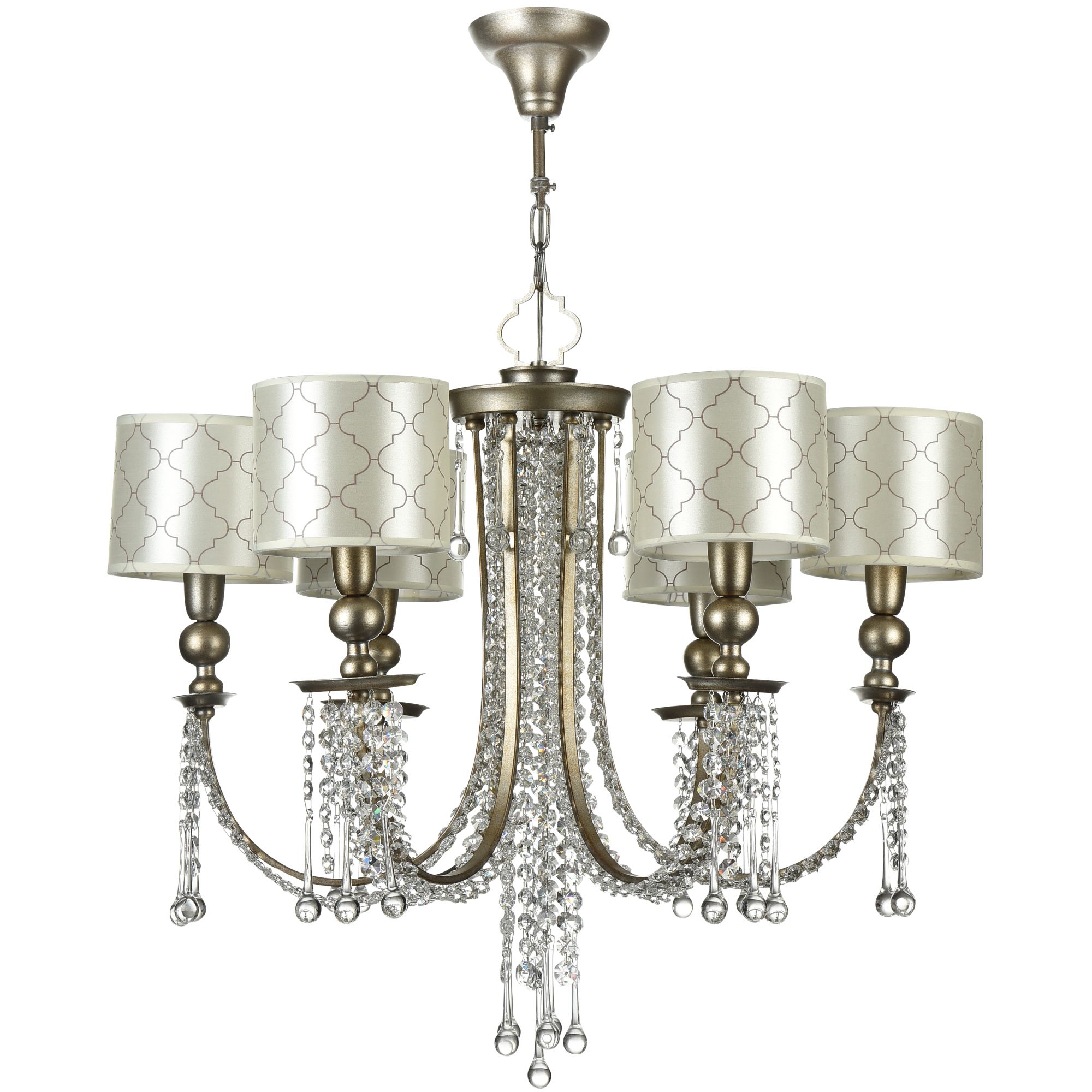 Люстра Maytoni H018-PL-06-NG Серебро Антик 6хE14х40W