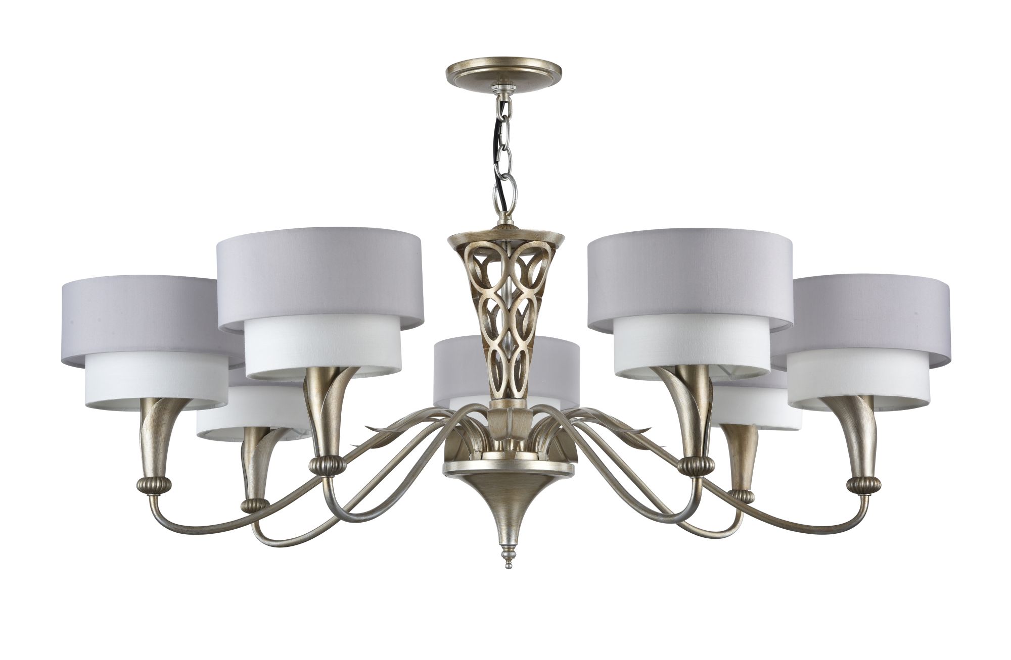 Люстра Maytoni H311-07-G Серебро Антик 7хE14х40W