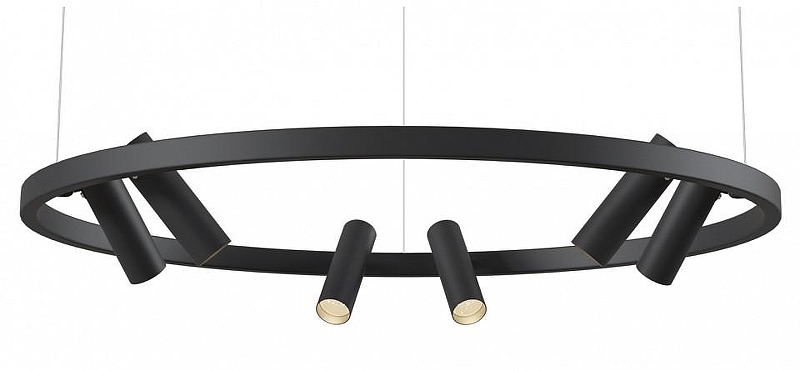 Люстра Maytoni Halo MOD102PL-L42BK цвет плафона/подвески Черный, цвет арматуры Черный