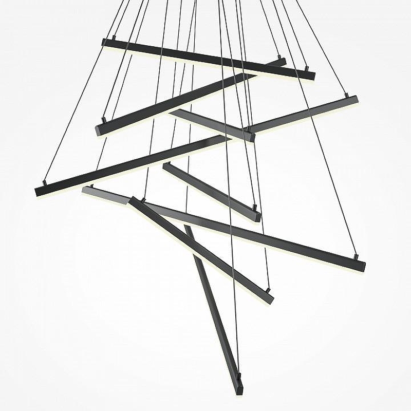 Люстра Maytoni L1ne MOD016PL-L96BK цвет плафона/подвески Черный, цвет арматуры Черный