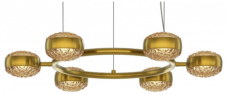 Люстра Maytoni M1nd MOD299PL-L60BS3K цвет плафона/подвески Оранжевый, цвет арматуры Латунь