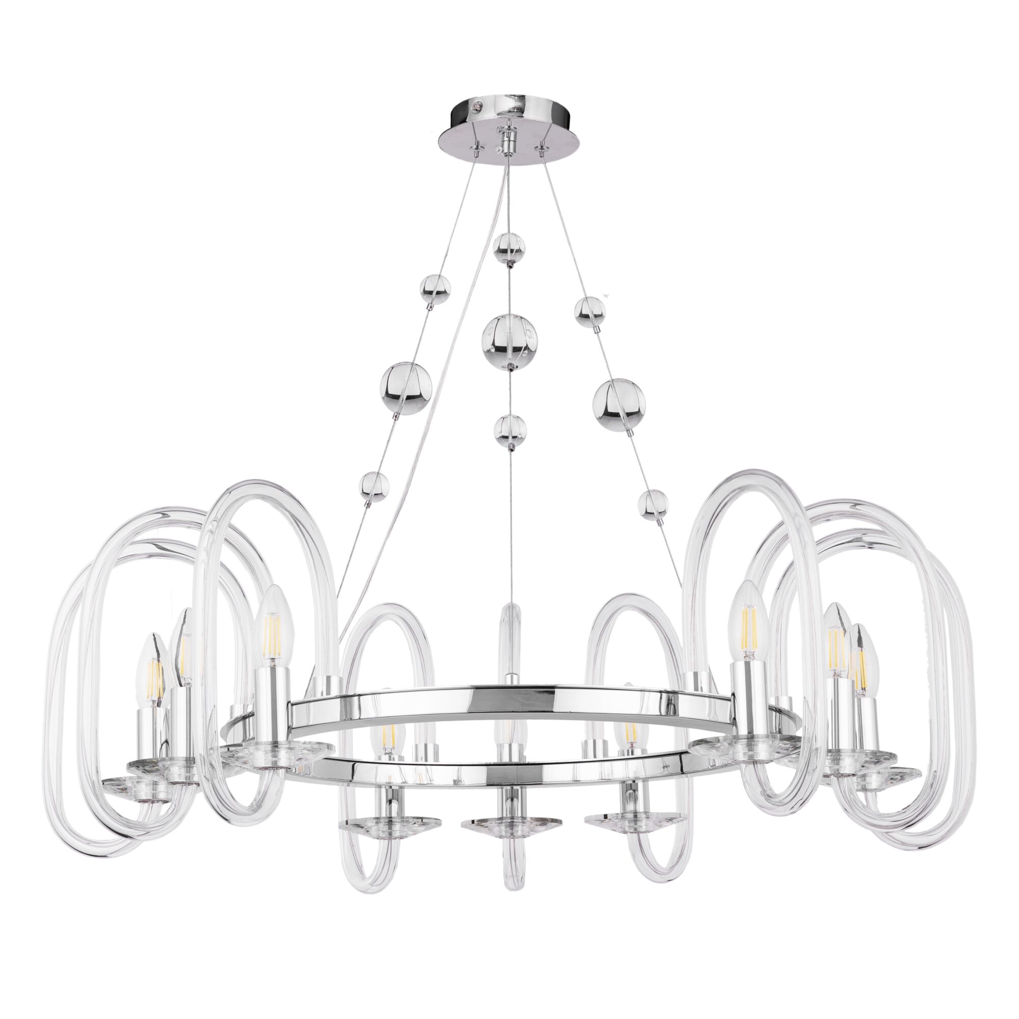 Люстра Maytoni MOD026PL-09CH Хром 9хE14х60W
