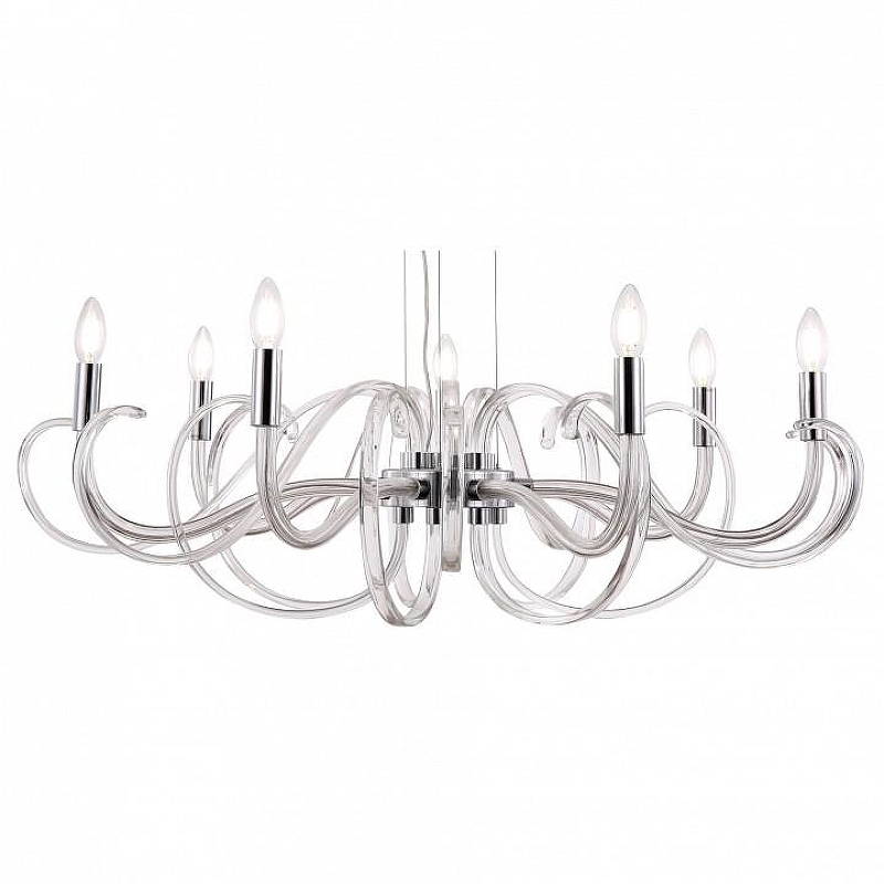Люстра Maytoni Modern Atlanta MOD051PL-07TR цвет плафона/подвески Хром, цвет арматуры Прозрачный, Хром