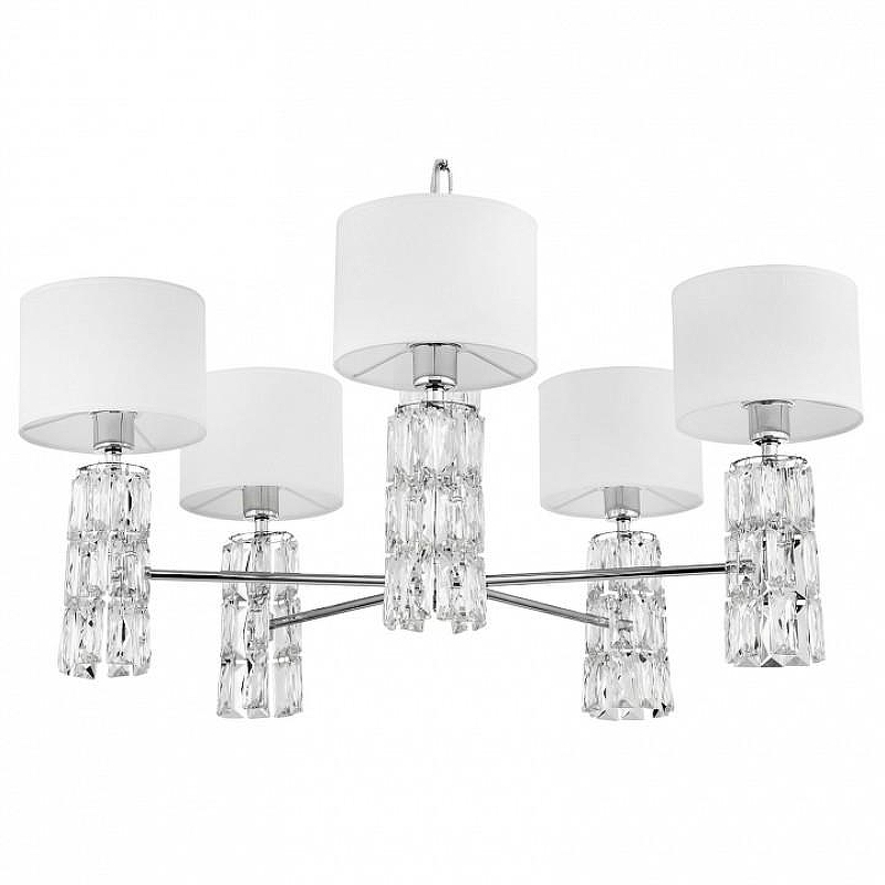 Люстра Maytoni Modern Talento DIA008PL-05CH цвет плафона/подвески Прозрачный, Белый, цвет арматуры Хром