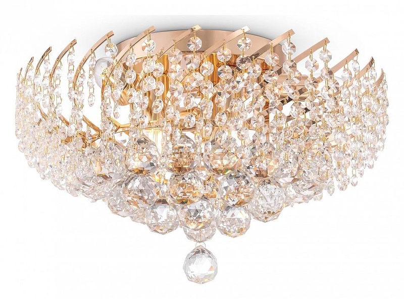 Люстра Maytoni Royal Classic Karolina DIA120-06-G цвет плафона/подвески Золото, Прозрачный, цвет арматуры Золото