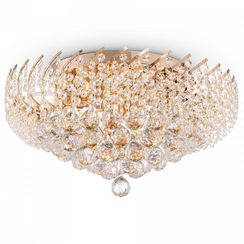 Люстра Maytoni Royal Classic Karolina DIA120-09-G цвет плафона/подвески Золото, Прозрачный, цвет арматуры Золото