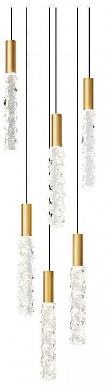 Люстра Maytoni Selemo MOD328PL-L18BS3K цвет плафона/подвески Прозрачный, цвет арматуры Латунь