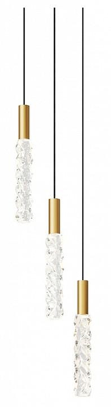 Люстра Maytoni Selemo MOD328PL-L9BS3K цвет плафона/подвески Прозрачный, цвет арматуры Латунь