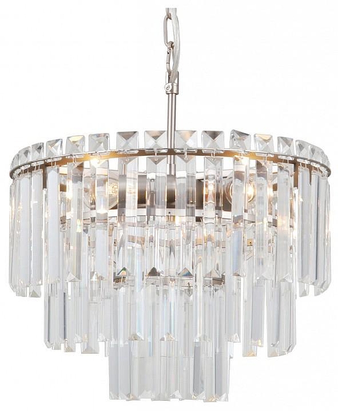 Люстра Moderli Crystal V10736-4P цвет плафона/подвески Прозрачный, цвет арматуры Хром