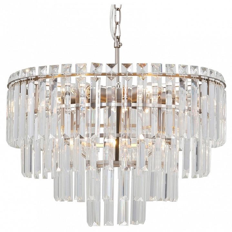 Люстра Moderli Crystal V10738-9P цвет плафона/подвески Прозрачный, цвет арматуры Хром