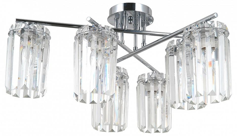 Люстра Moderli Everly V10753-6C цвет плафона/подвески Прозрачный, цвет арматуры Хром