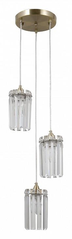 Люстра Moderli Levi V10760-3P цвет плафона/подвески Прозрачный, цвет арматуры Золото