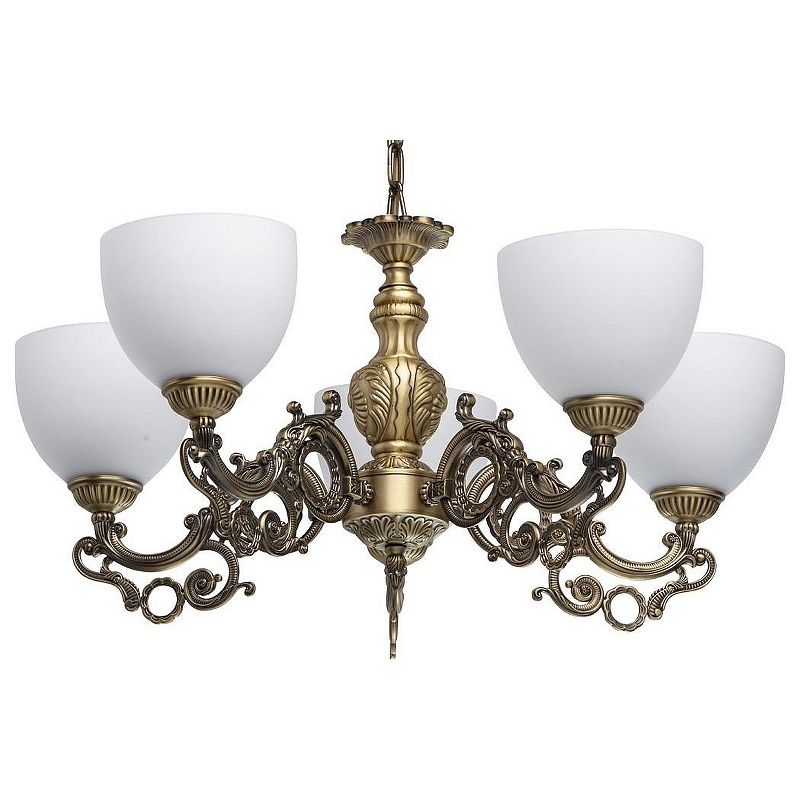 Люстра MW-Light Ариадна 22 450016805 цвет плафона/подвески Белый, цвет арматуры Бронза