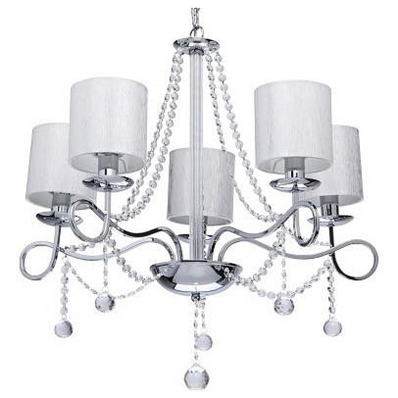 Люстра MW-Light Федерика 83 684010105 цвет плафона/подвески Белый, Прозрачный, цвет арматуры Хром