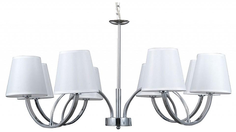 Люстра MW-Light Вега 5 329012008 цвет плафона/подвески Белый, цвет арматуры Хром