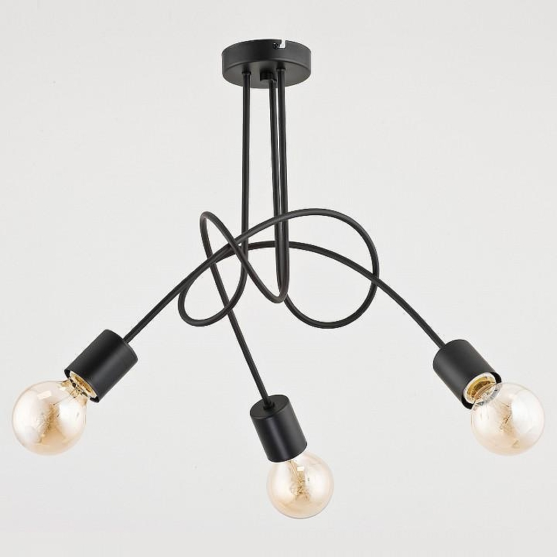 Люстра на штанге Adilux Tango Black 23173 цвет арматуры Черный