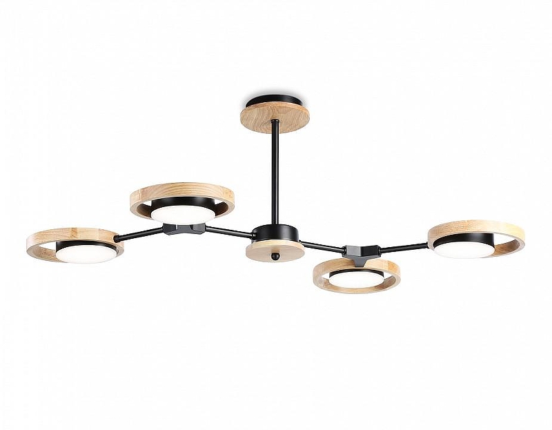Люстра на штанге Ambrella Light FL FL51611 цвет плафона/подвески Коричневый, Черный, цвет арматуры Коричневый, Черный