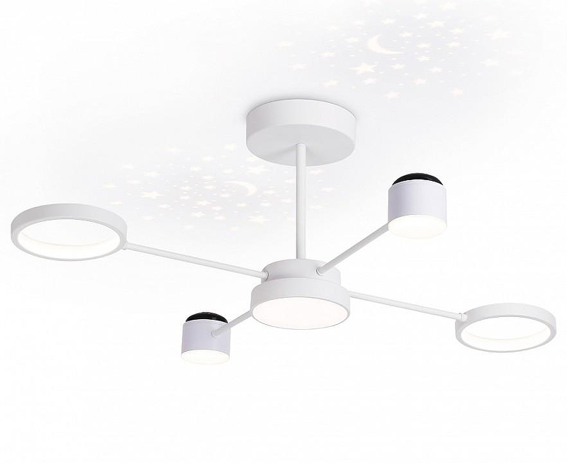Люстра на штанге Ambrella Light FL FL51631 цвет плафона/подвески Белый, цвет арматуры Белый