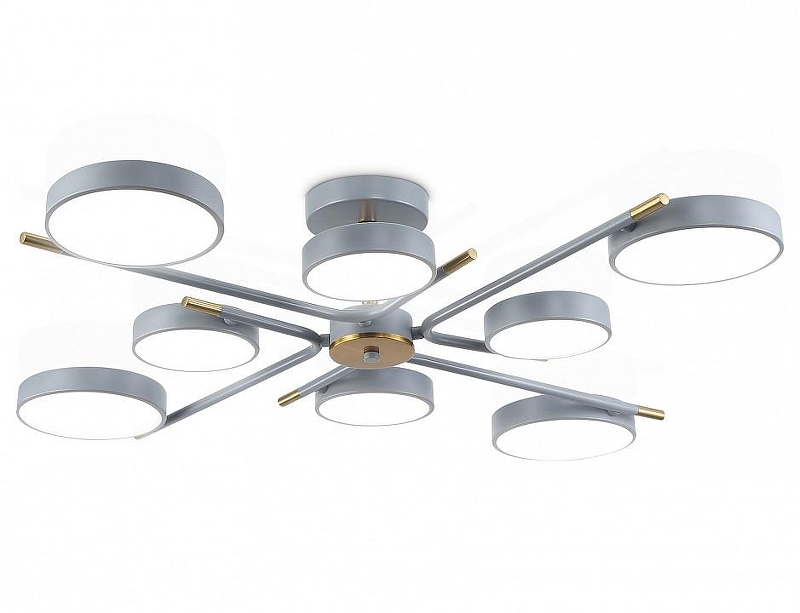 Люстра на штанге Ambrella Light FL FL516339 цвет плафона/подвески Медь, Серый, цвет арматуры Медь, Серый