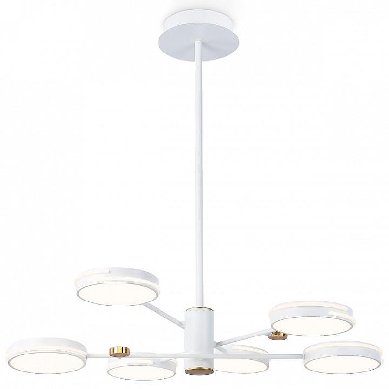 Люстра на штанге Ambrella Light FL FL51635 цвет плафона/подвески Белый, цвет арматуры Белый, Золото