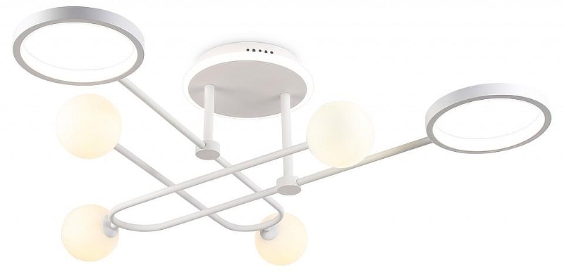 Люстра на штанге Ambrella Light FL FL66229 цвет плафона/подвески Белый, цвет арматуры Белый