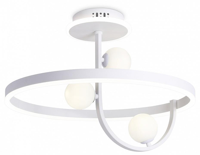 Люстра на штанге Ambrella Light FL FL66261 цвет плафона/подвески Белый, цвет арматуры Белый
