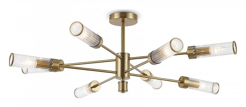 Люстра на штанге Ambrella Light HIGH LIGHT LH55162 цвет плафона/подвески Прозрачный, цвет арматуры Латунь
