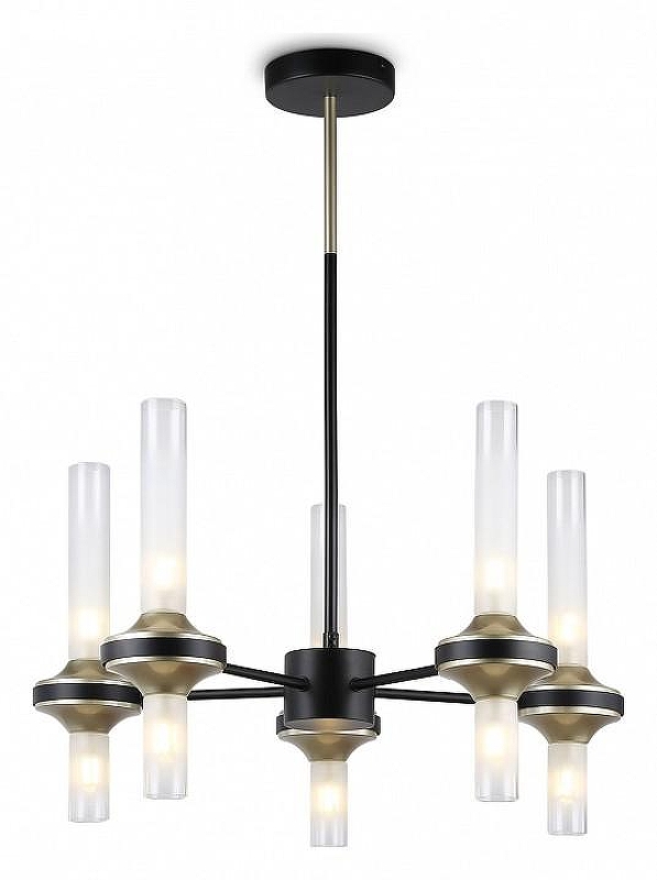 Люстра на штанге Ambrella Light HIGH LIGHT LH55351 цвет плафона/подвески Прозрачный, цвет арматуры Золото, Черный