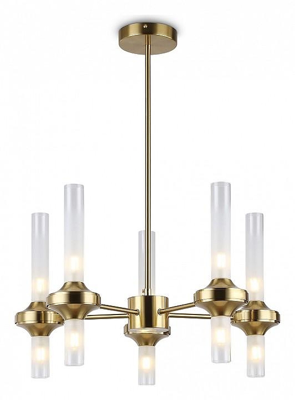 Люстра на штанге Ambrella Light HIGH LIGHT LH55358 цвет плафона/подвески Прозрачный, цвет арматуры Латунь