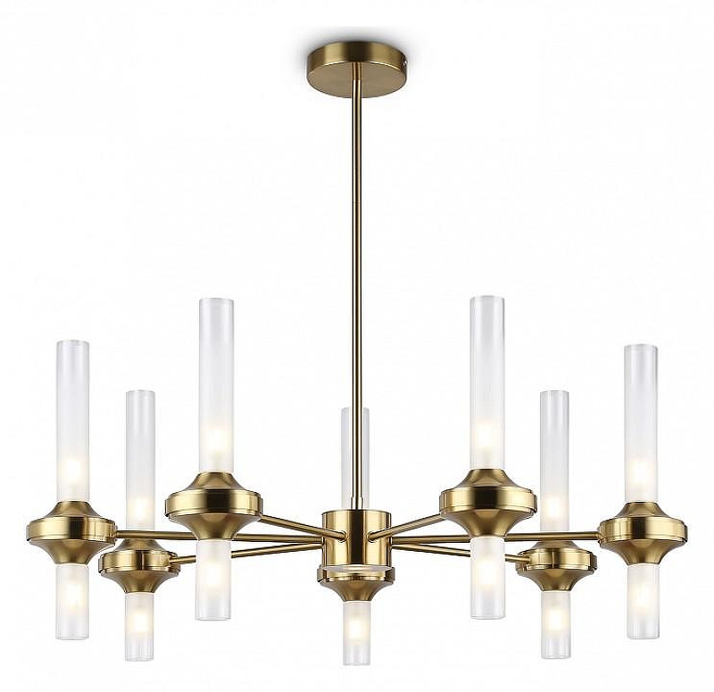 Люстра на штанге Ambrella Light HIGH LIGHT LH55360 цвет плафона/подвески Прозрачный, цвет арматуры Латунь