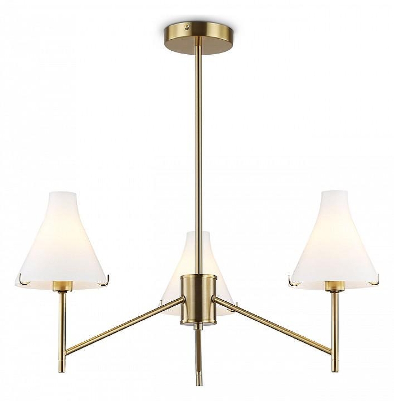 Люстра на штанге Ambrella Light HIGH LIGHT LH57131 цвет плафона/подвески Белый, цвет арматуры Латунь