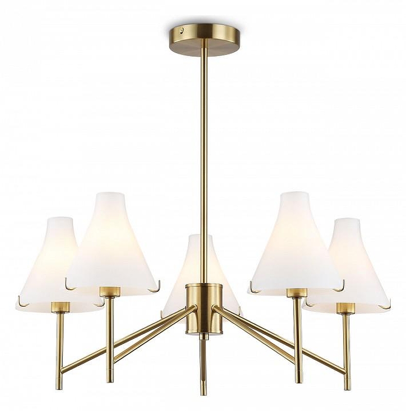 Люстра на штанге Ambrella Light HIGH LIGHT LH57133 цвет плафона/подвески Белый, цвет арматуры Латунь
