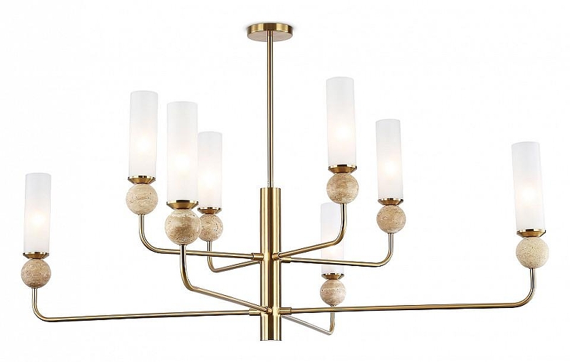 Люстра на штанге Ambrella Light LH LH53252 цвет плафона/подвески Белый, цвет арматуры Латунь