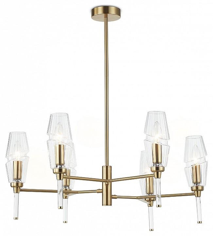 Люстра на штанге Ambrella Light LH LH55201 цвет плафона/подвески Прозрачный, цвет арматуры Латунь